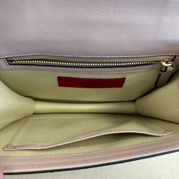 Valentino Garavani Glam Lock Crystal Embellished Crossbody Bag - Preowned - Picture 12 of 14